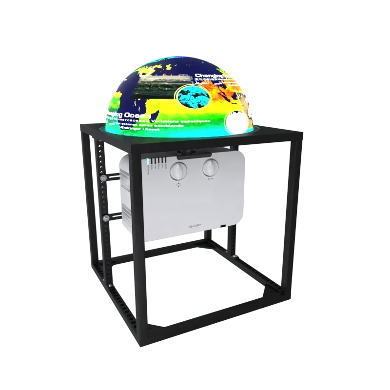 Interaktion halbkugel förmige Bildschirm System projektion