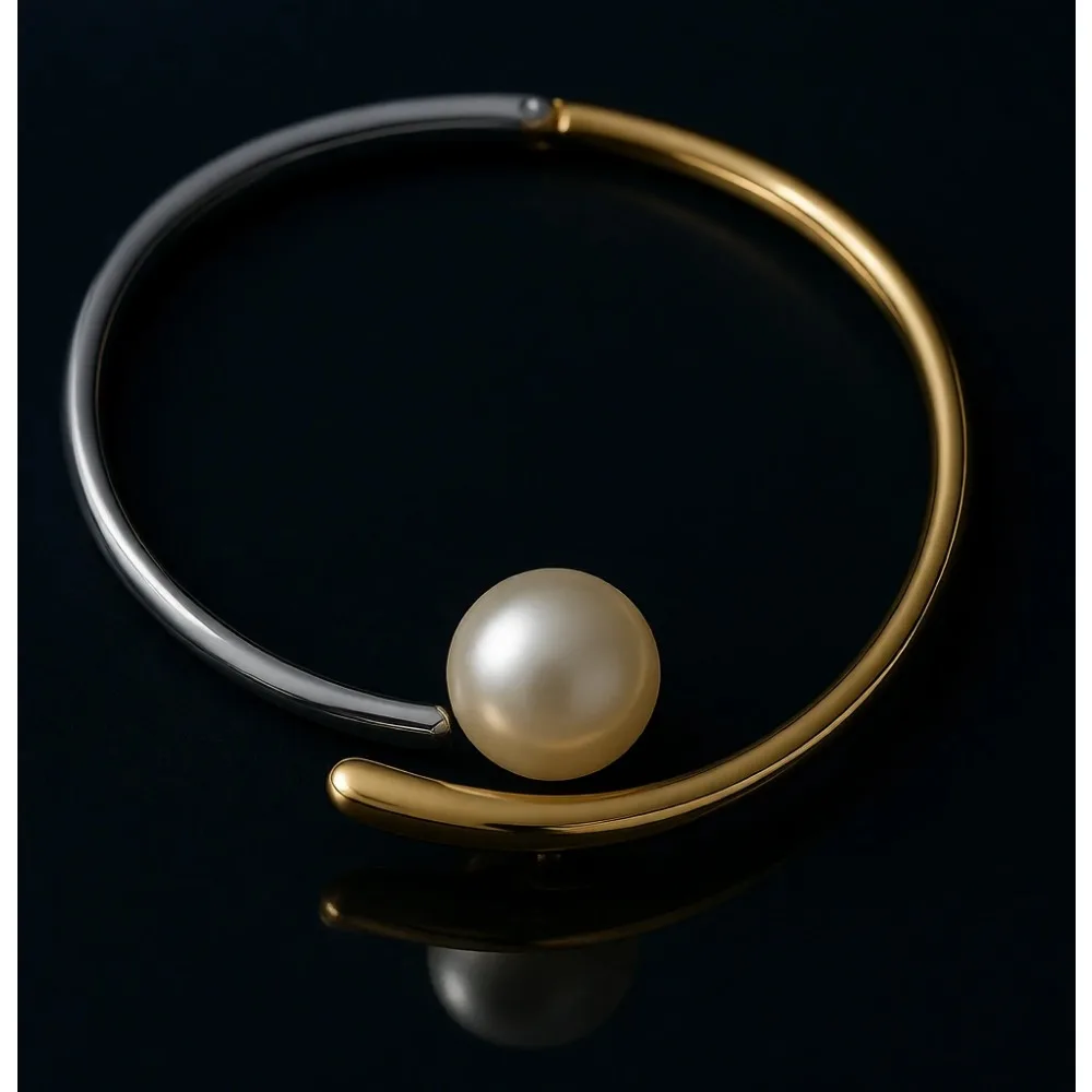 

Массивное колье-чокер для женщин: золотое, серебряное, с подвеской в форме капли, пружинным открытым элементом и металлическим декором