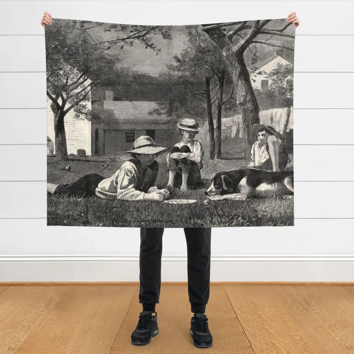 

The Nooning - Winslow Homer Throw Blanket Thermal Extra Large Throw Custom Blankets