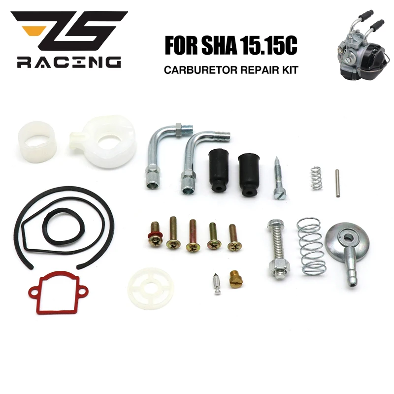 

ZS Racing Carburetor Repair Gasket Kit for Dellorto SHA 15.15 Cable Adjuster Needle Valve Spare parts