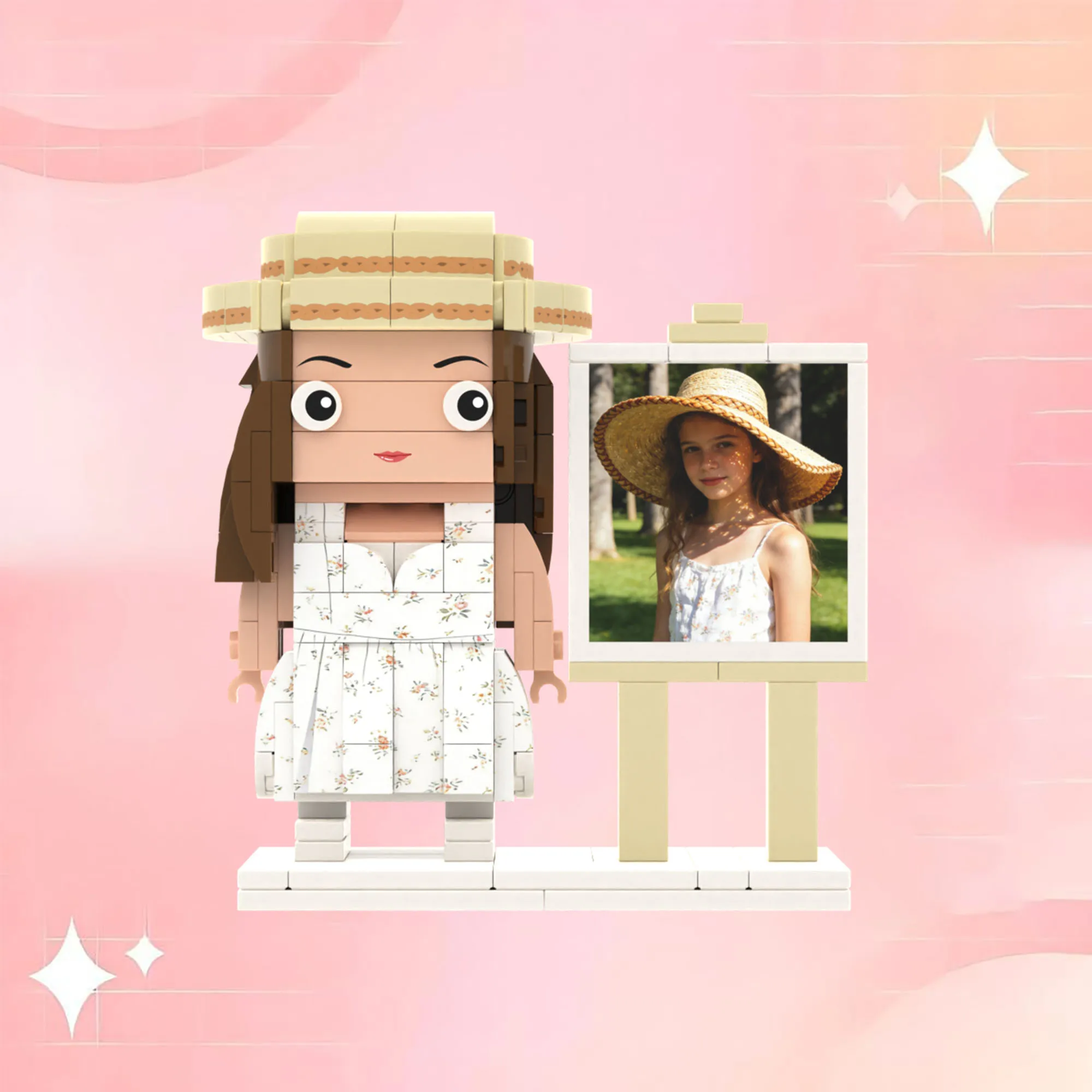 

Персонализированные кирпичные фигурки One People My Custom Brickfigures: персонаж с гранулами, фото-конструктор, индивидуальная настройка, изысканное украшение для рабочего стола, подарок