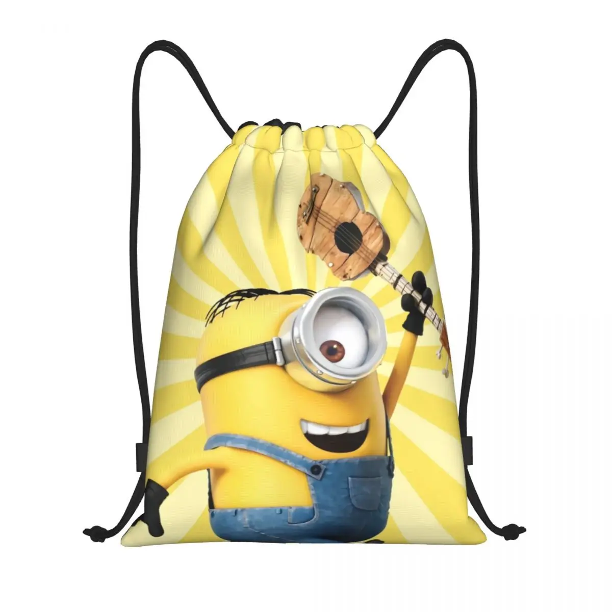 Minions Sport Trekkoord Rugzak Sport Fitness Reizen Outdoor Sackpack Vrouwen En Mannen Grote Capaciteit Gym Zwemstrandtassen