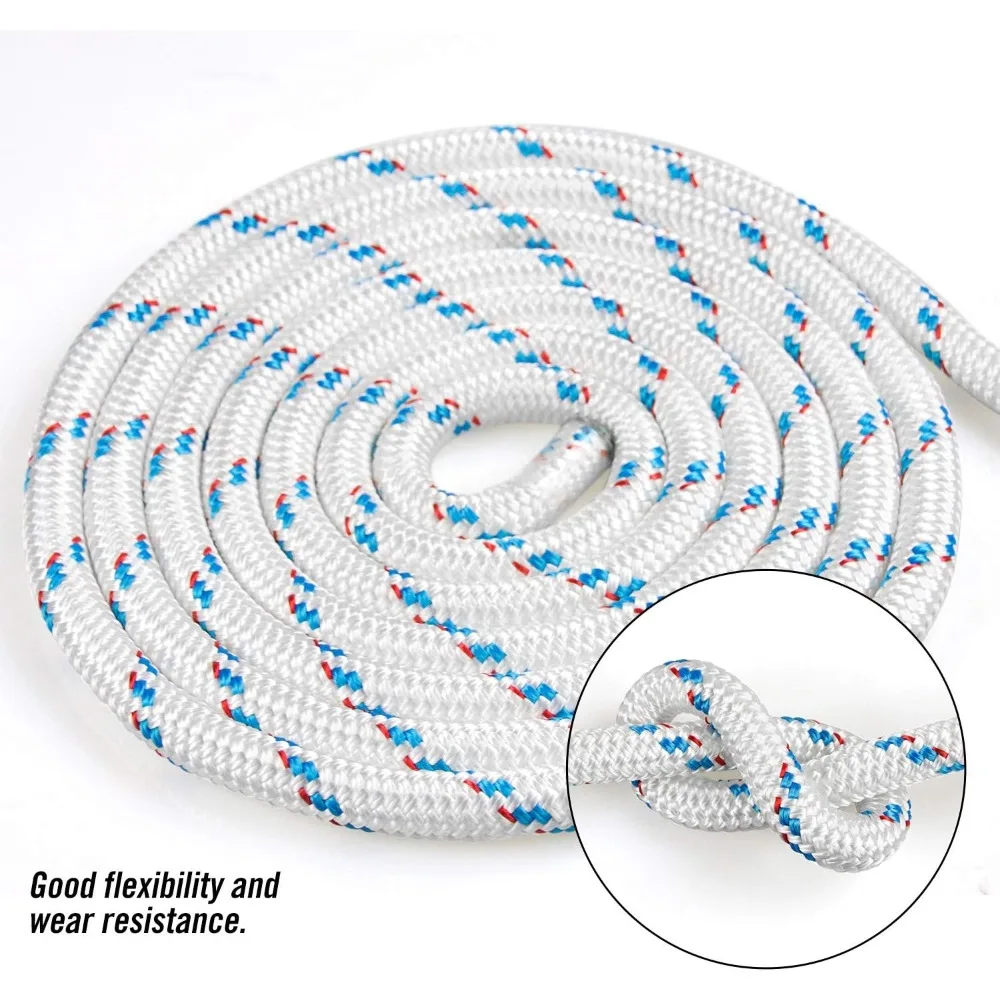 CQDouble Braid Rope, 5/8 inch by 150 feet, Weather Resistant Polyester Material, can be Used as Climbing Rope, Boat Rope