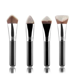 High Quality Makeup Kabuki Foundation Brush Luxury Single Pro Large Slant Triangle Square Tapered Vegan Cosmetic Brushes