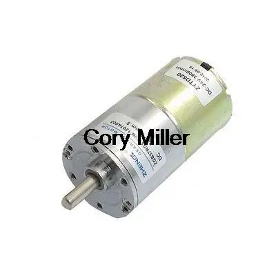 5RPM 24VDC 6mm Shaft Dia 2 Pins Speed Reduction Geared Motor