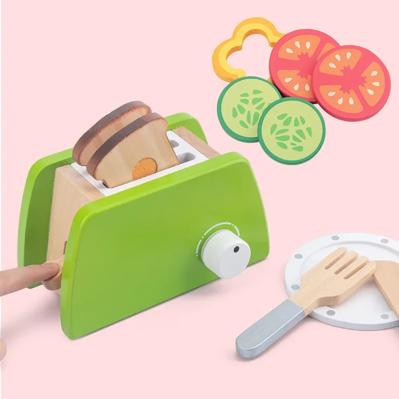 Juguete de cocina de madera DIY, juego de simulación, juego de modelos de simulación, máquina de café, juguetes educativos de cocina, regalos para niños y niñas