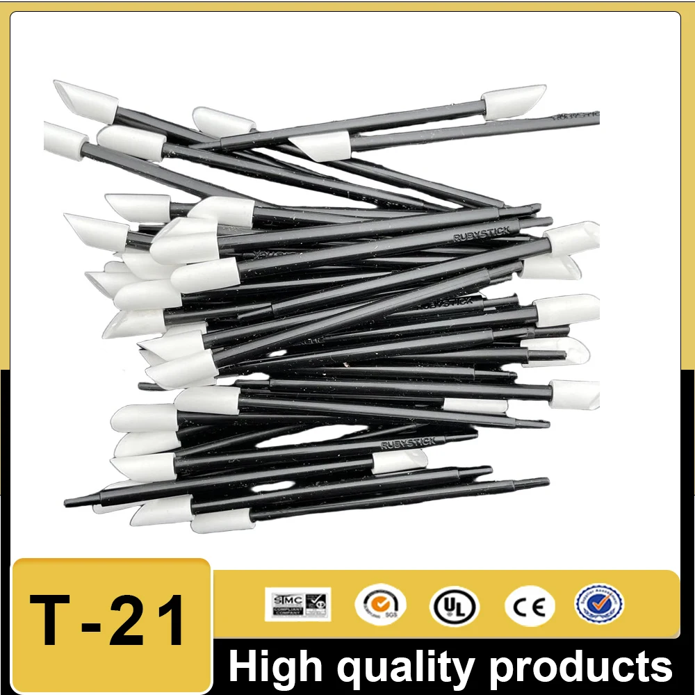 T-21 T21 Cleaning Swabs head Rubystick cotton head Solvent printer for Epson For Mimaki For Roland Mutoh printer clean kit 50X