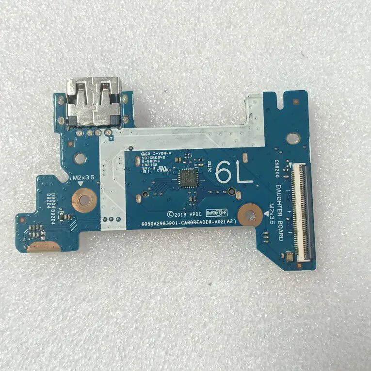 Reader for HP 14-CK 14-CM 240 G7 SD Card USB Board 6050A2983901