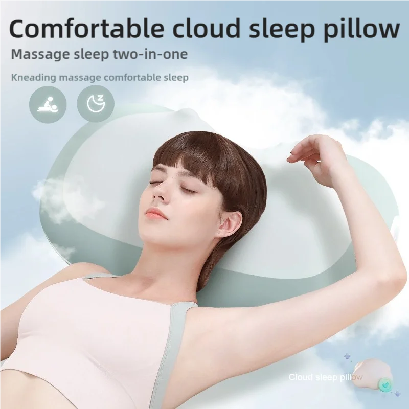 Smart Library Cervical Neck Support Massage Pillow Relief For Neck Back Pain Improved Sleep Quality Sleep Pillows