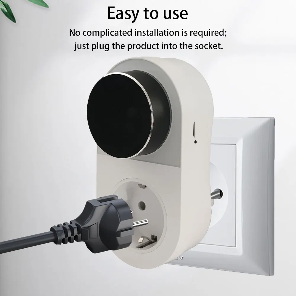 قابس ترموستات واي فاي ذكي مع شاشة LED للتحكم في التطبيقات ومقبس التحكم في درجة الحرارة القابل للبرمجة لأجهزة تبريد التدفئة