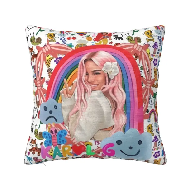 Colombian Singer Manana Sera Bonito Karol G Cushion Covers Soft Cute Pillow Cases for Sofa