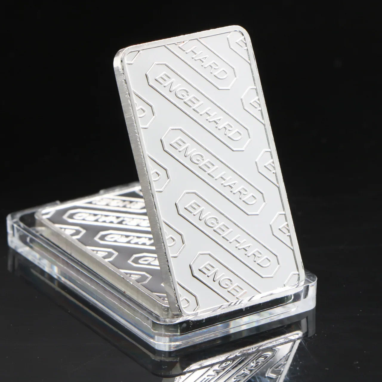 1pcs Badge Square Silver-plated Commemorative Coin Crafts Collection Silver Plated Bar Home Decoration gift copy