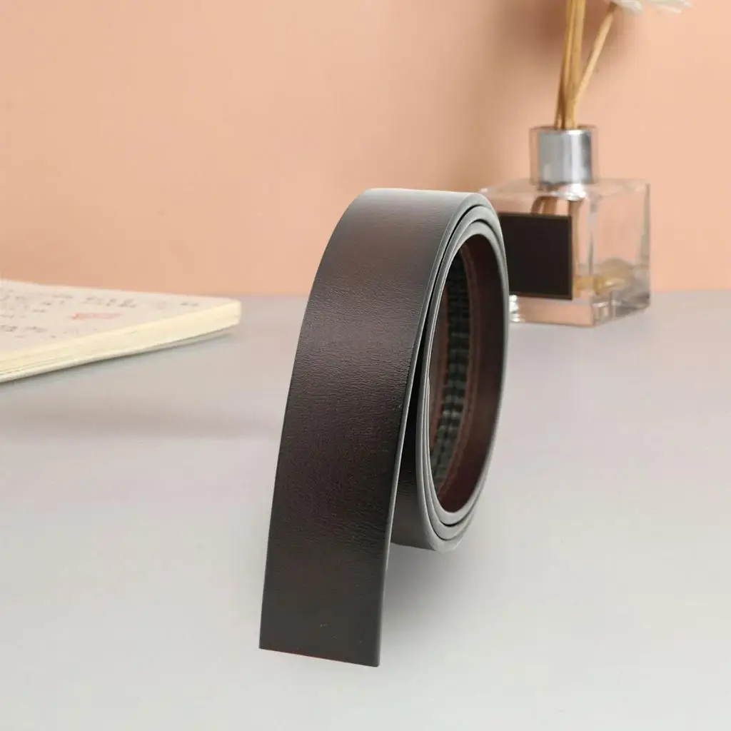 خمر نمط رجل أحزمة جلدية حقيقية حزام بنطلون جينز لا مشبك حزام