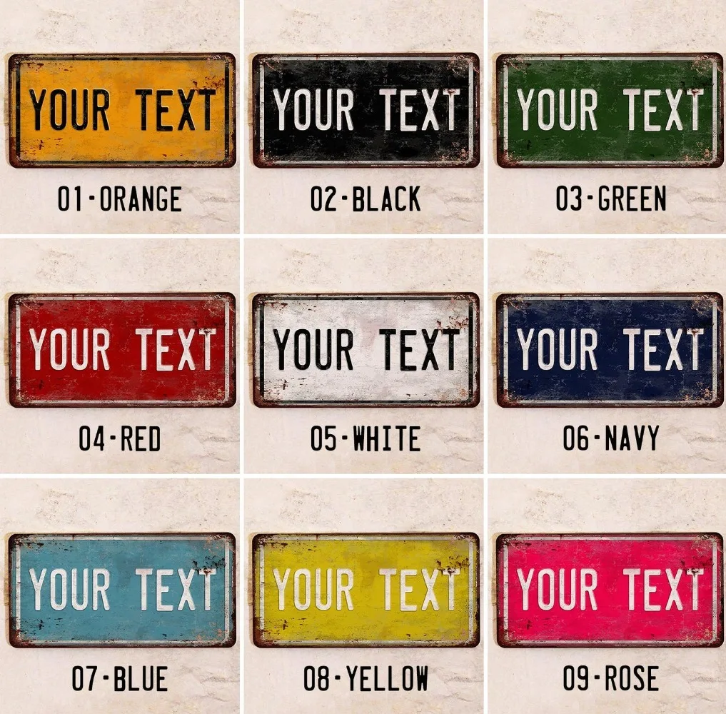 Panneau de bienvenue personnalisé en métal 15x30cm, plaque de porte amusante 9 couleurs, décoration de porche, cadeau, pour la décoration uniquement