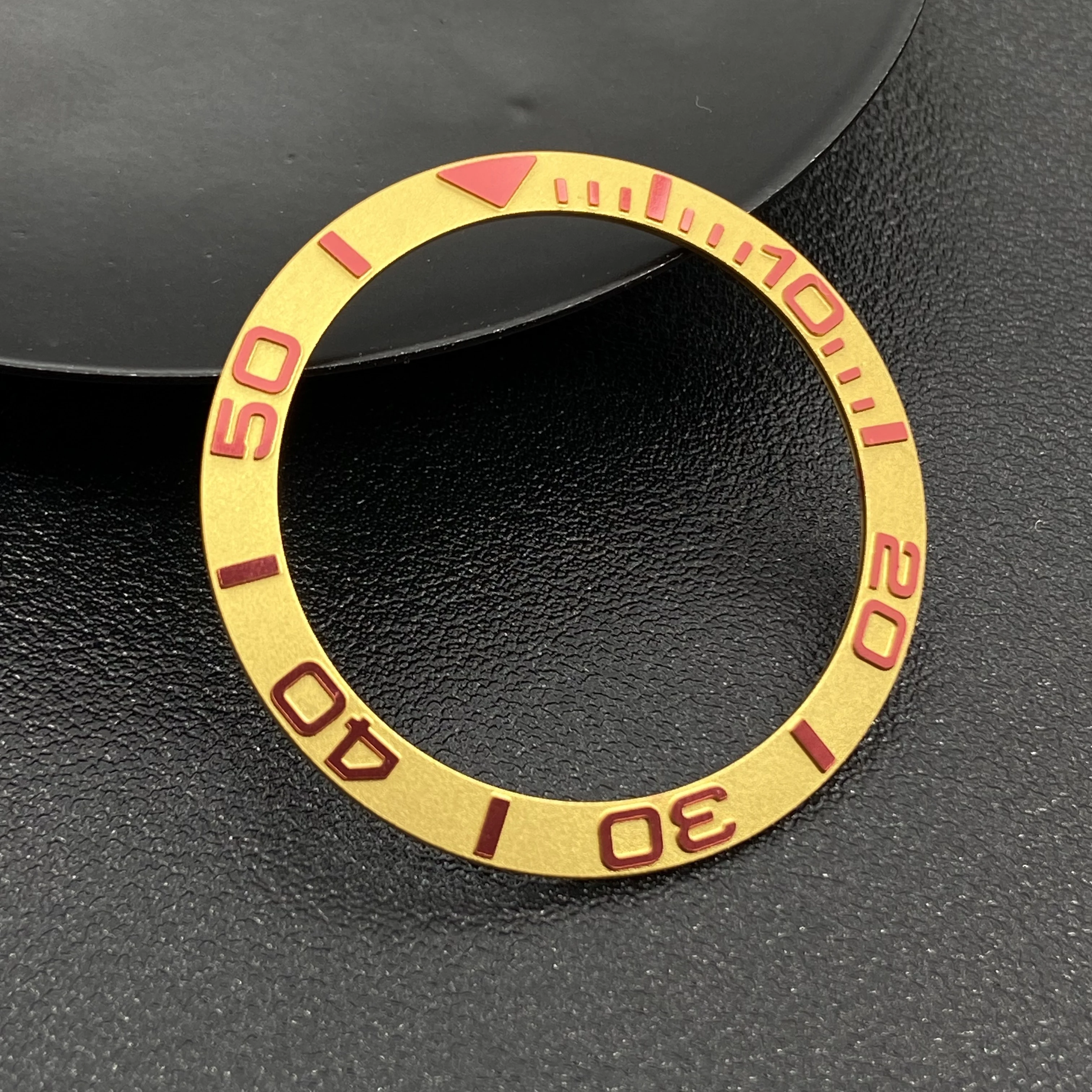 38mm Aluminium Watch Bezel Insert Ring Inner Diameter 30.6mm For SKX007 SKX009 SRPD SUB NH35 NH36 Watch Case Ring Repair Parts