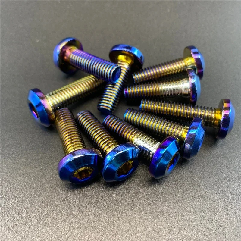 

10 pcs M8*30mm Ti Titanium Rotor Bolts M5x10mm Screws For Mtb Disc Brake Rotors For Honda Yamaha Kawasaki Suzuki Ornament