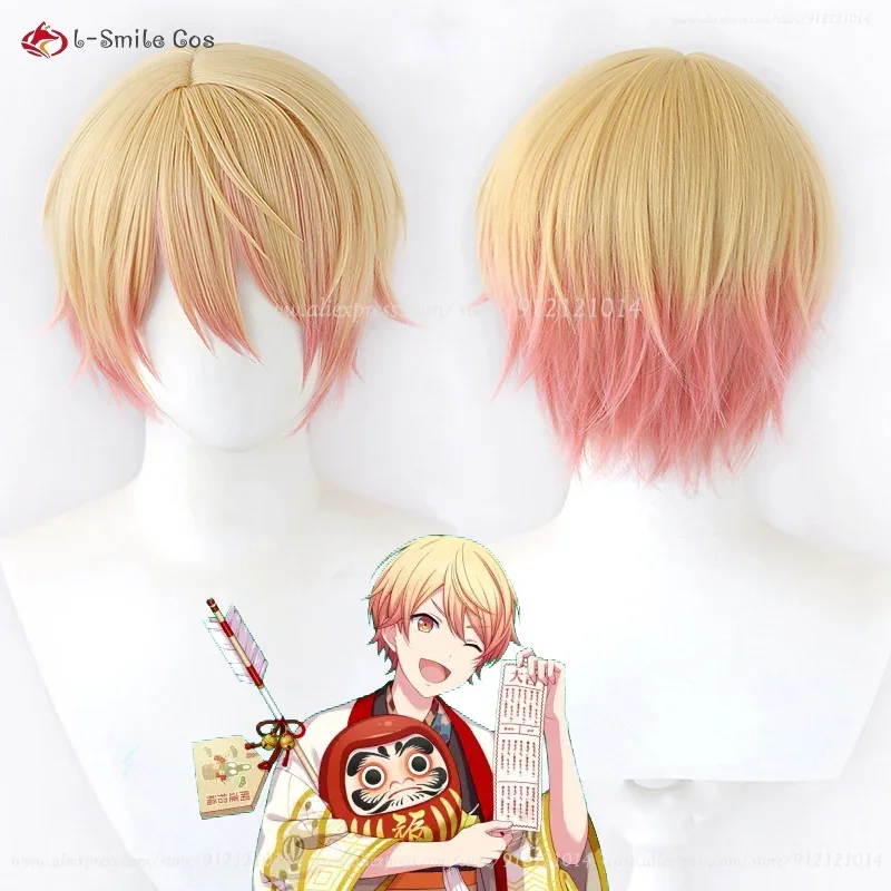 

Anime Tenma Tsukasa Cosplay Wig Gradient Tms Wigs Heat Resistant Hair Tks Anime Wigs + Wig Cap