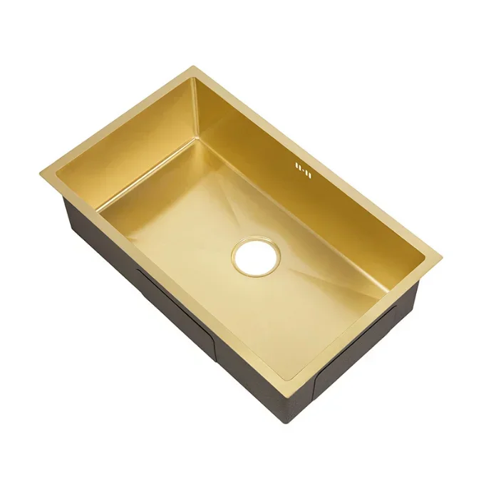High Quality Recommended Stainless Steel Kitchen Gold Sink Stainless Steel Kitchen Workstation Single Sink