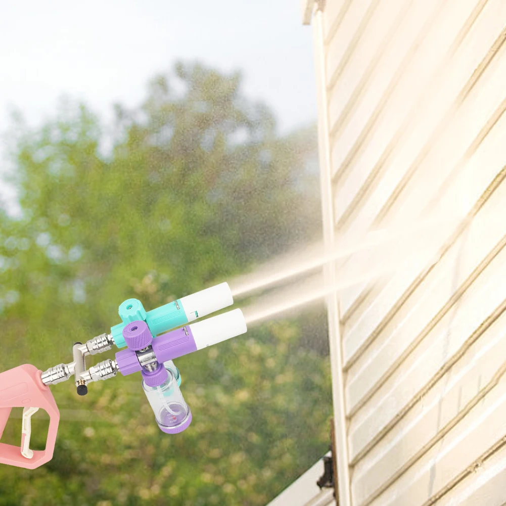 Pressure Washer Nozzle Tips 1/4 Inch Quick Connect Pressure Washer Dual Nozzle Power Washer Nozzle Tip Car Cleaning Tools