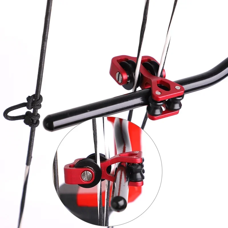 Aluminum Alloy Archery Cable Slide Roller Slide Compound Arrow Pulley Roller Glide Bow String Roller Glide
