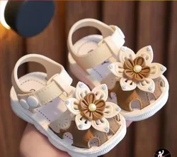 Sandalias de verano para bebés, zapatos de playa para niños pequeños, zapatos de punta cerrada para recién nacidos, sandalias transpirables para primeros pasos