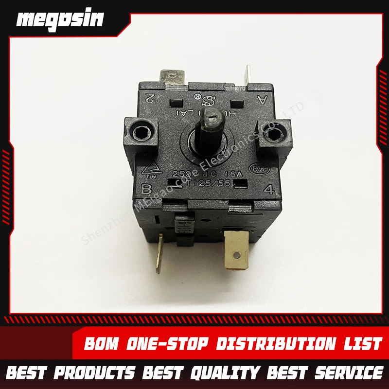 1PCS/LOT FZ31-9 Selector switch cycle position double-layer 8-pin 6-position rotary switch 16A 250VAC