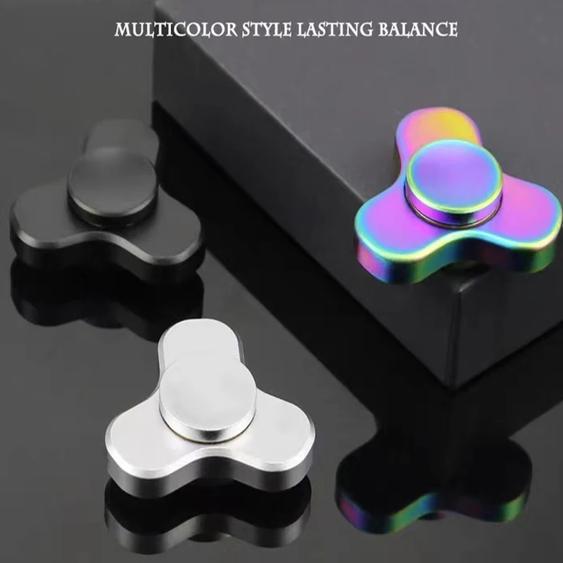 Fidget Spinner en métal carré pour adultes et enfants, mini elfe, cuivre pur, gyroscope du bout des doigts, décompression, instituts soulignés, m, tisme, jouet, cadeau