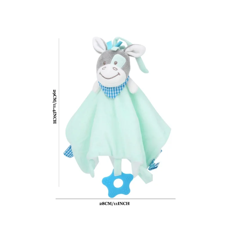Cobertor de segurança do bebê mordedor infantil cobertores calmantes pelúcia animal consolador brinquedos # 3 # 1