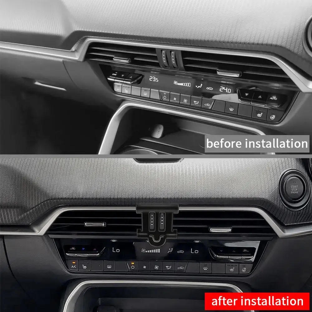 For Mazda CX60 Dashboard Air Vent Phone Holder Gravity Smart Phone Mount Bracket