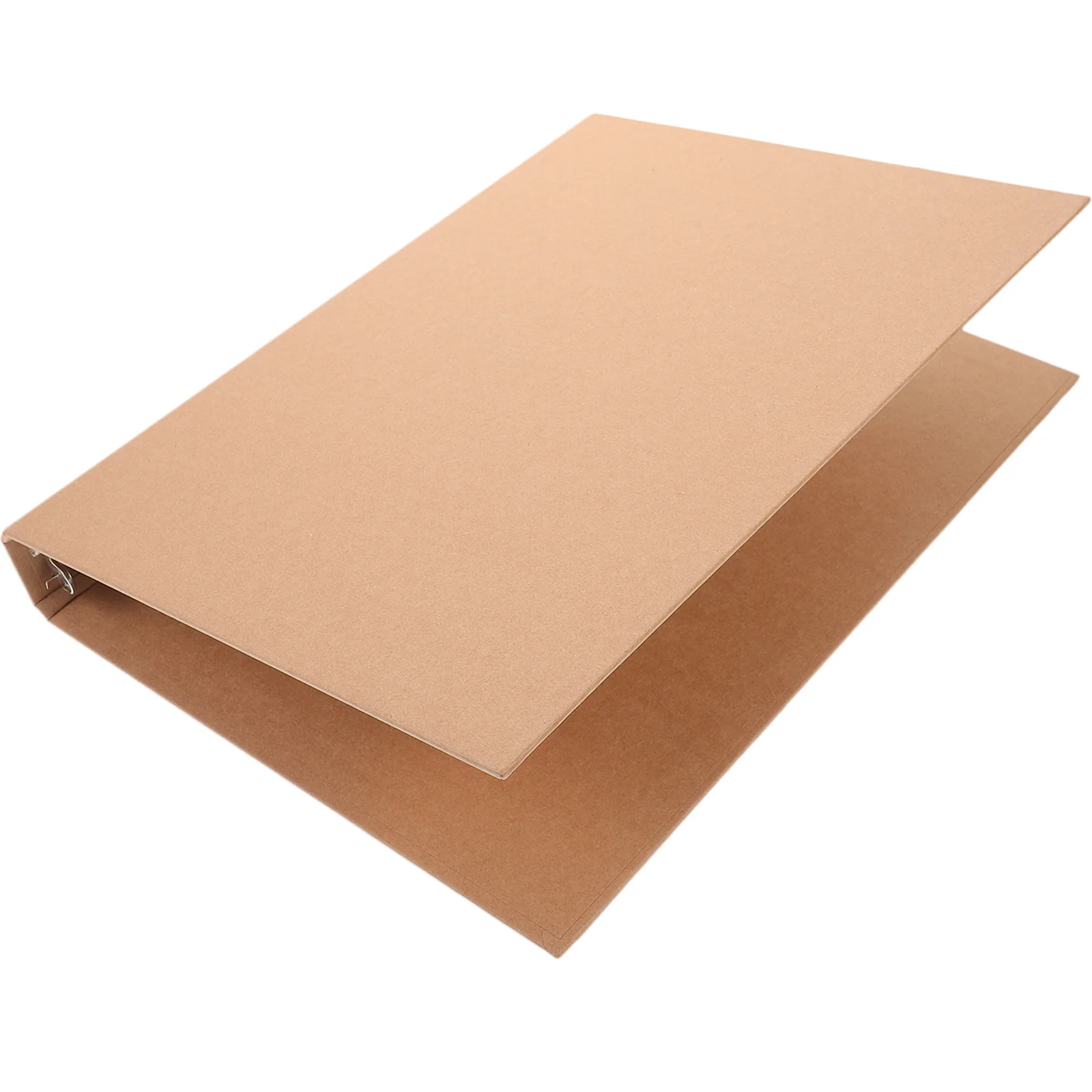 

1pc Kraft Paper Binder Cover A4 4 Ring Notebook Shell Loose Leaf Binder For School Office Planner Journal Folder
