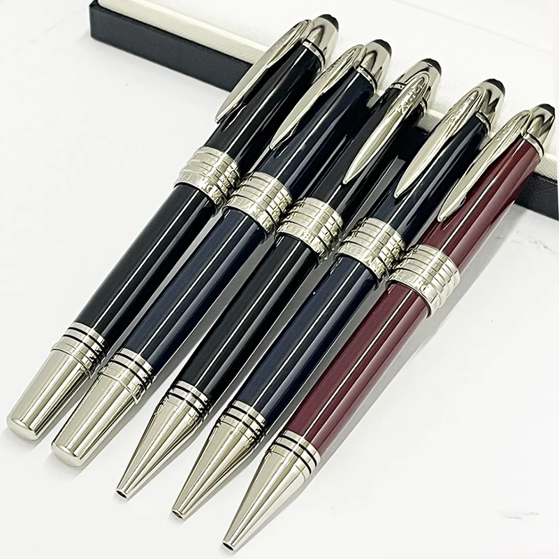 Lanlan John F. Kennedy Mb Fontein Rollerball Balpen Luxe Donkerblauw Metalen Kantoorschoolklassieker Met Jfk Serienummer