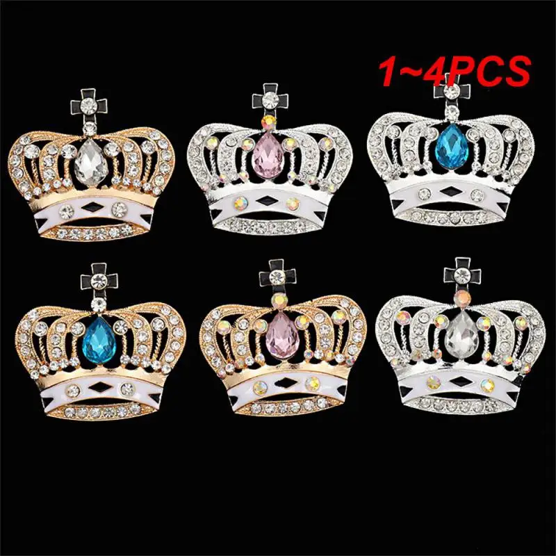 Étiquettes d'air de voiture de style couronne, parfum de voiture, diffuseur de bouteille, sortie de climatiseur automatique, clip d'aération, 1 à 4 pièces