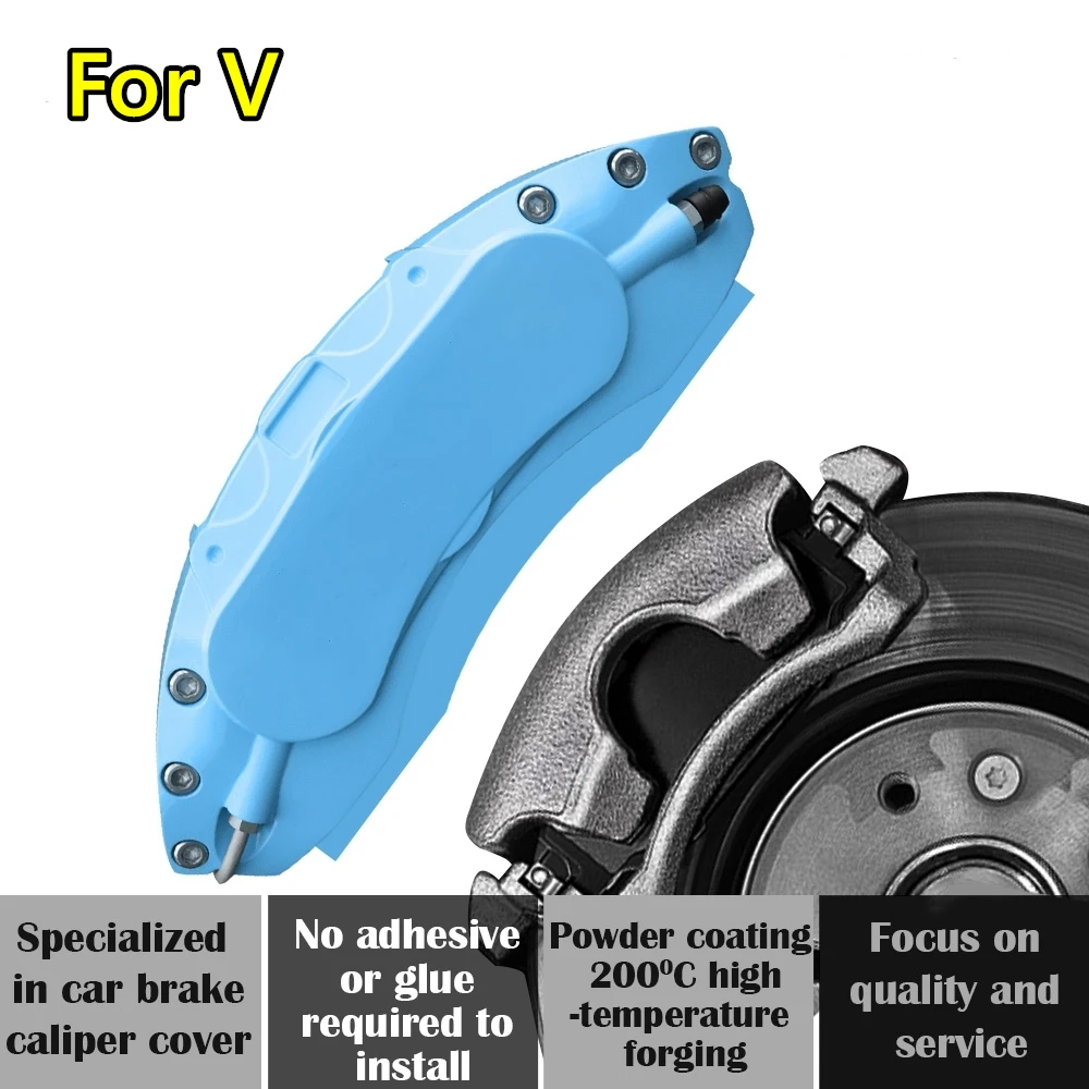 For Aion V Car Brake Caliper Cover Aluminum Alloy Exterior Kit Fit 520 650 750 Plus 70 80 90 Max 2022 2021 2022 2023 2024