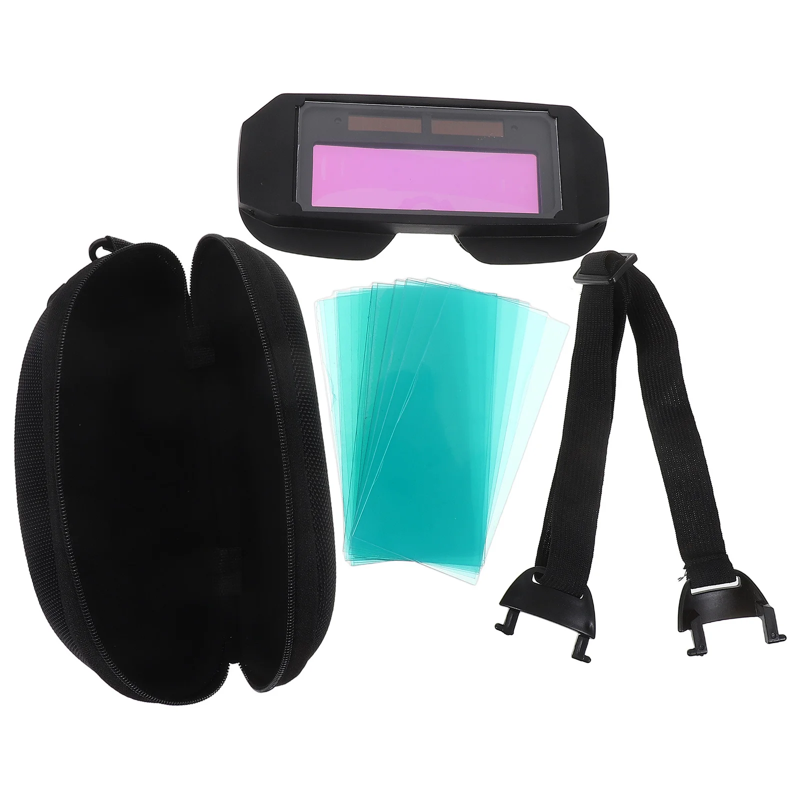 

1 set 1 Set Auto Darkening Welding Goggles Adjustable Shade For Tig Mig Mma Welding Safety Eyewear Lightweight Heat