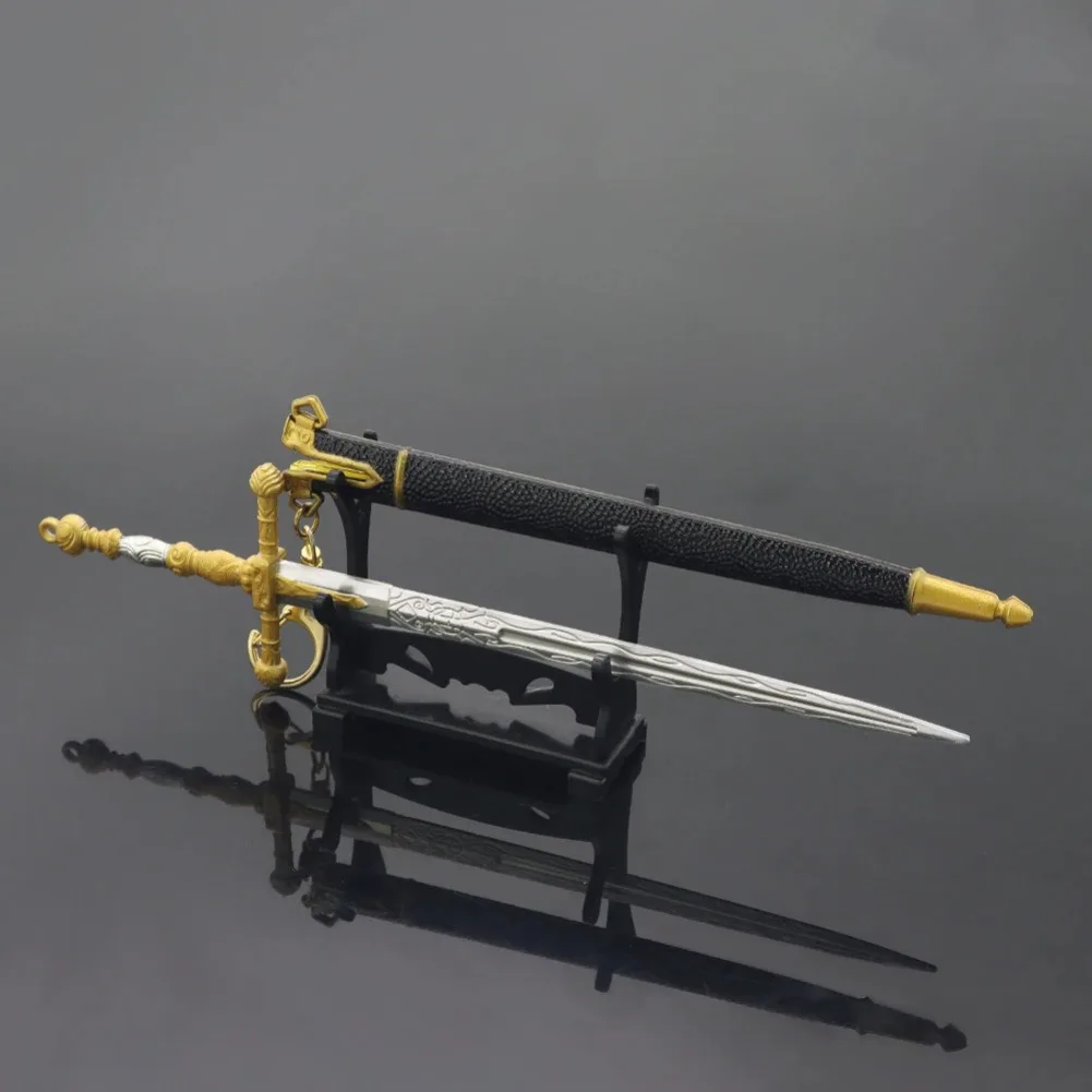 In Stock 22cm Ring Game Lordsworn's Straight Sword Peripherals Metal Model Desktop Decoration Birthday Gift Toys Can Wholesaled