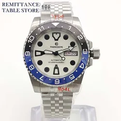 Men's Automatic Mechanical Watch NH36 Calibre Day Date Sapphire Stainless Steel Waterproof Case Full Luminous Dial Fashion Watch