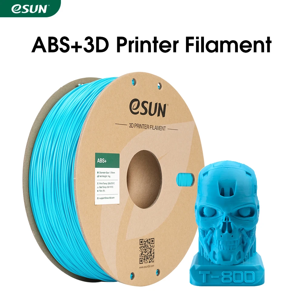 eSUN Filamento per stampante 3D 1,75 mm 1 kg ABS + filamento per stampa in plastica 3D Bobina da 2,2 libbre Materiale per stampa 3D per stampante 3D