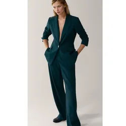 Womens Summer Outfits Women's Single Button Suit Collar Two Piece Suit Casual Fashion Elegant Comfortable Work Wear Party Sets