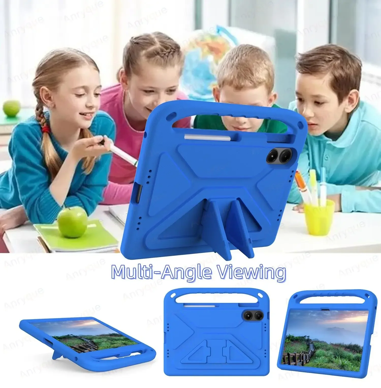 Kids EVA Case for Honor Pad X8a 11 inch 2024 X8b 2026 Stand ShockProof Full Body Handle Cover for Honor Pad X8a (2024) 11\'\'
