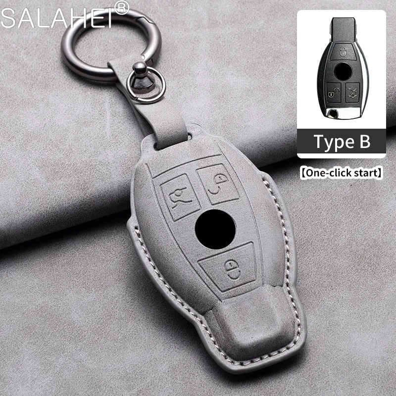 New Sheepskin Car Remote Key Cover Case Shell For Mercedes Benz A C E S G Class GLA CLA GLK GLC W204 463 176 251 205 Accessories