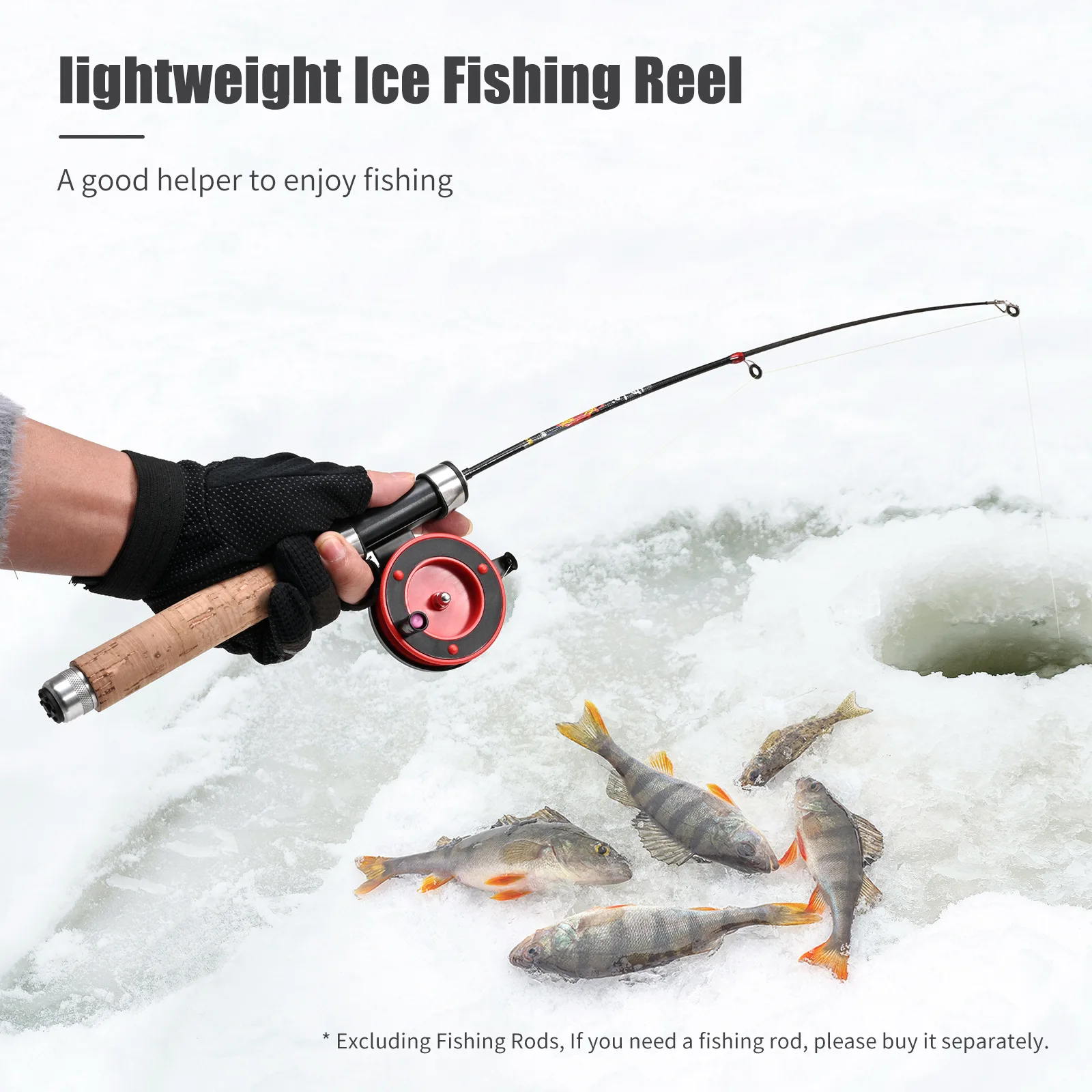 Fishing Reels Ball Bearings Mini Fishing Reel Portable Carp Winter Ice Fishing Reel Spool for Fishing Tackle Accessories