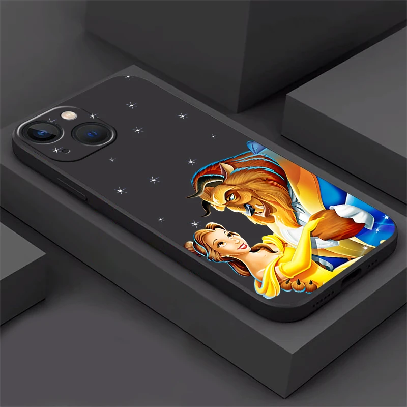 Beauty And The Beast Cute Case For Apple iPhone 15 14 11 16 13 12 Pro 7 X XR XS Max 6 8 Plus SE 2022 15Plus Soft Phone Coque