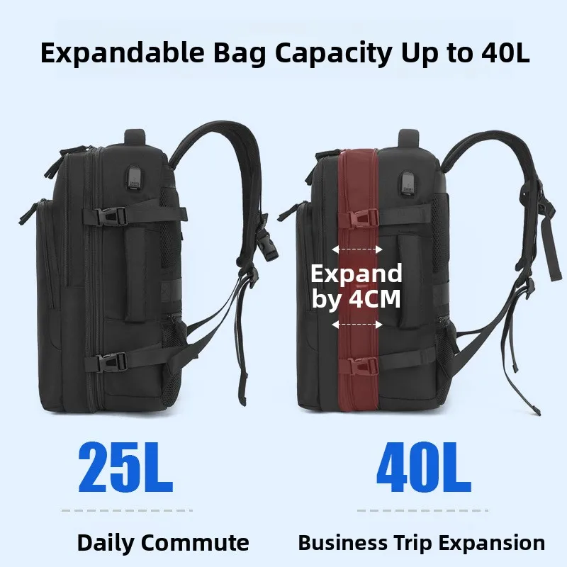 Bolsa más bonita multifuncional Bapa de viaje impermeable de gran capacidad Bolsa de almacenamiento expandible 40L Casual Simple Sle for Me...