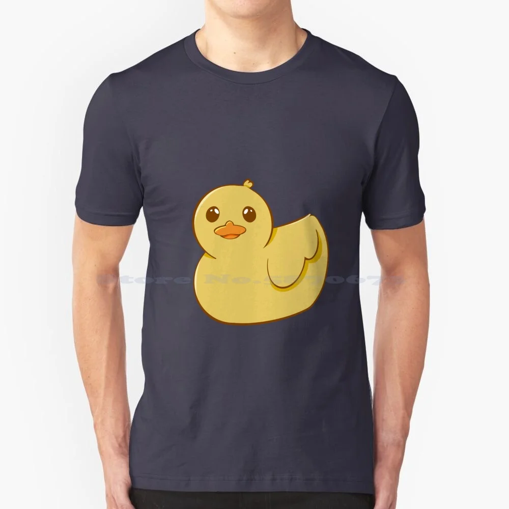 Rubber Duckie T Shirt 100% Cotton Tee Cartoon Happy Rubber Duck