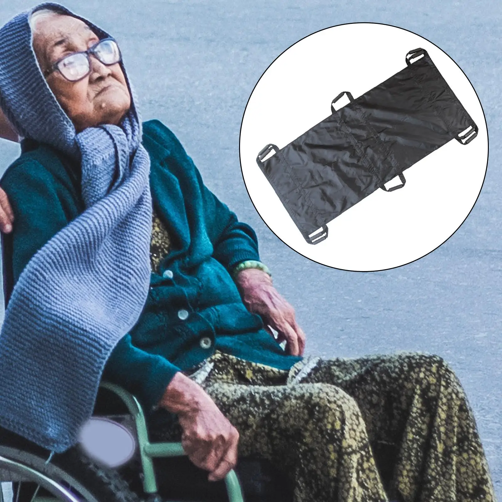 

Позиционирующий подушечный матрас-простыня для перемещения при недержании и после инсульта с усиленными ручками, 63x27.5 дюймов, для сидения, выдерживающий значительную нагрузку