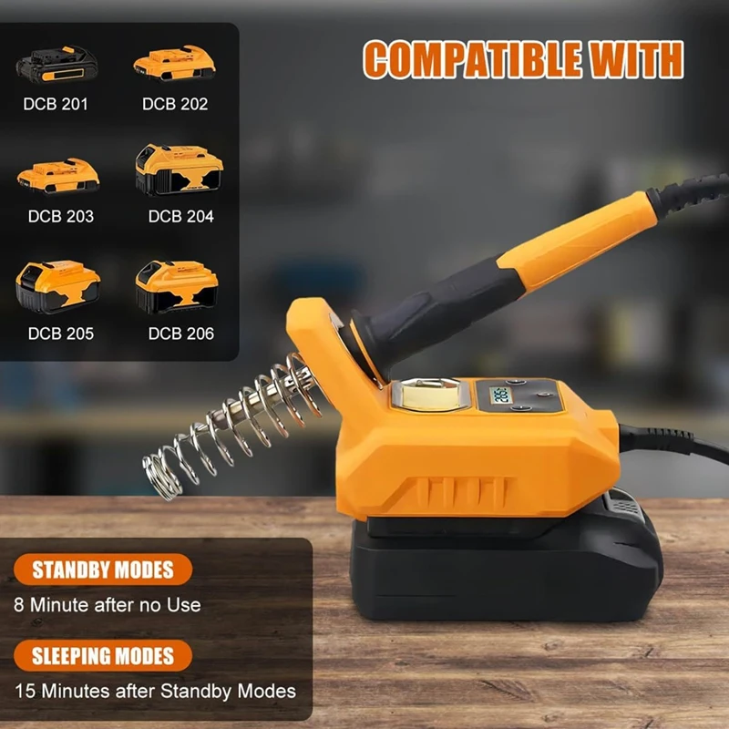 

Комплект электрического цифрового паяльника Беспроводная паяльная станция для аккумулятора макс. 20 В - электрический