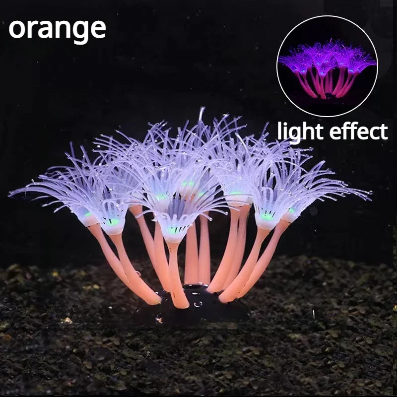 Nieuwe Simulatie Siliconen Koraal Aquarium Aquascape Decoratie Benodigdheden Waterplant Koraal Fluorescentie Ornamenten