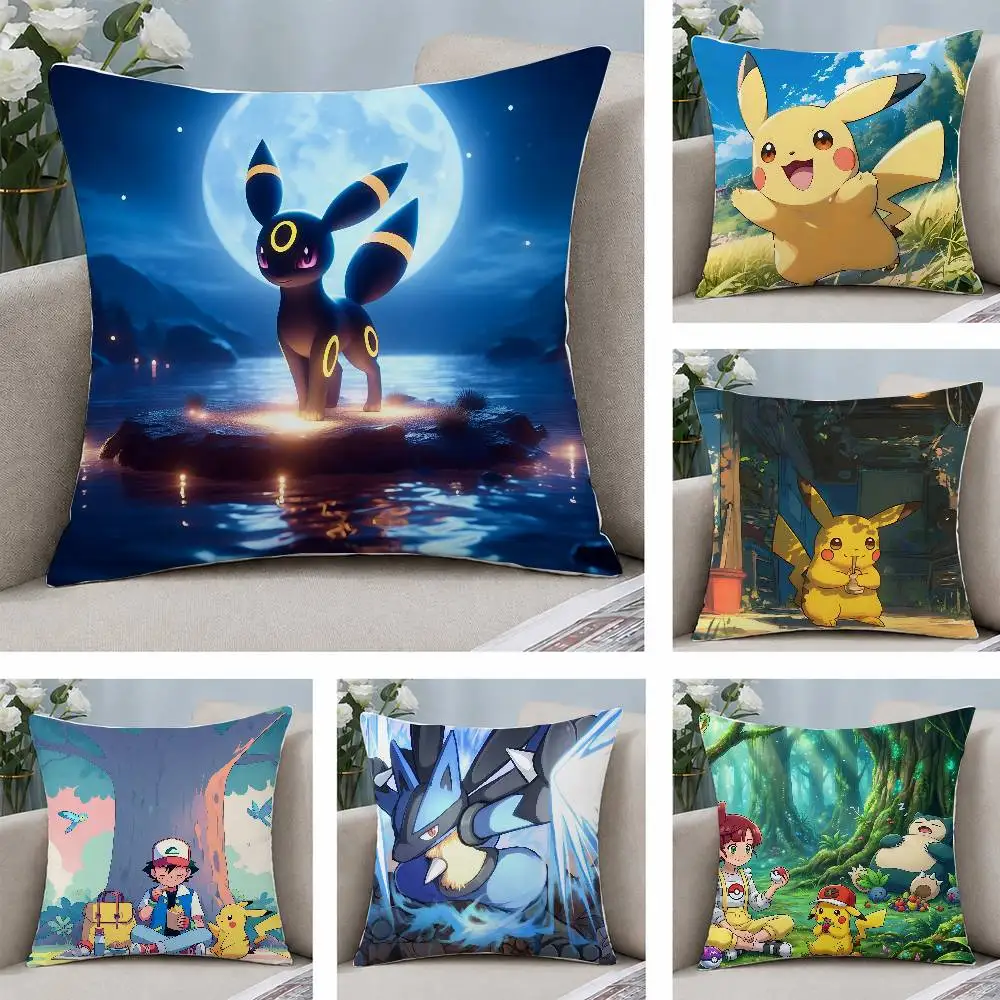 Pokemon Arcanine Anime Plush Pillow Cover Soft Short Plush Cushion Cover For Sofa Bedroom Home Decor Gift Decoration - view 3