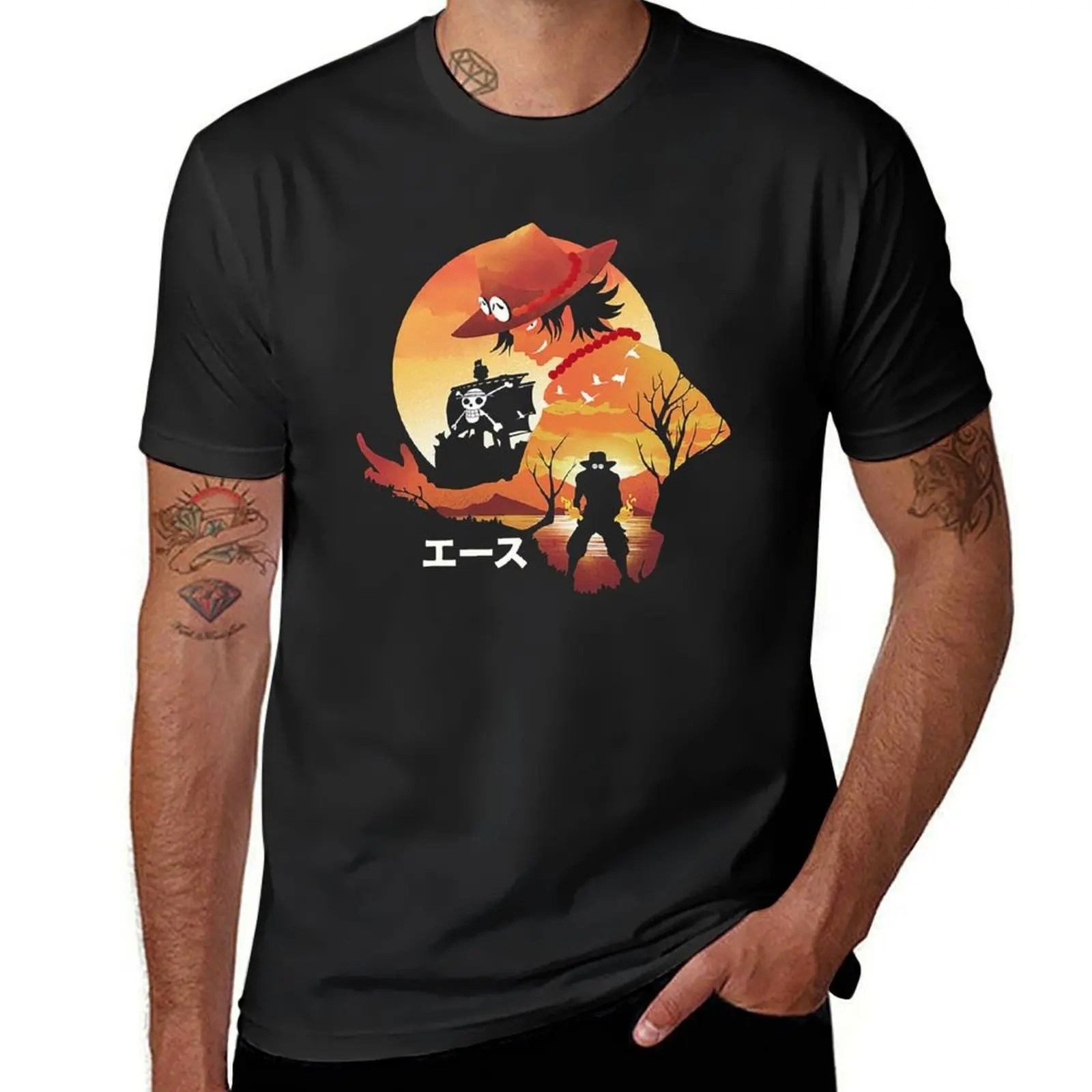 Fire Fist Ace T-Shirt customizeds anime t shirts men