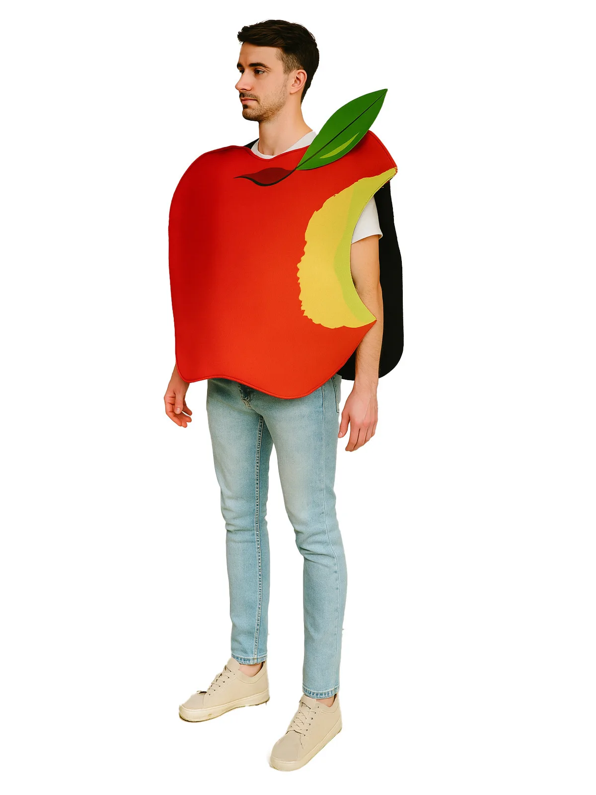 Fsia de loween para Adultos, Fsia de Maçã, Vestido de Fibra de Poliéster Tricotado, Versão H, Cintura Média Alta N...